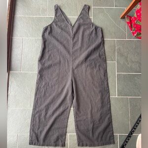Universal Thread Charcoal Oversized linen blend jumpsuit